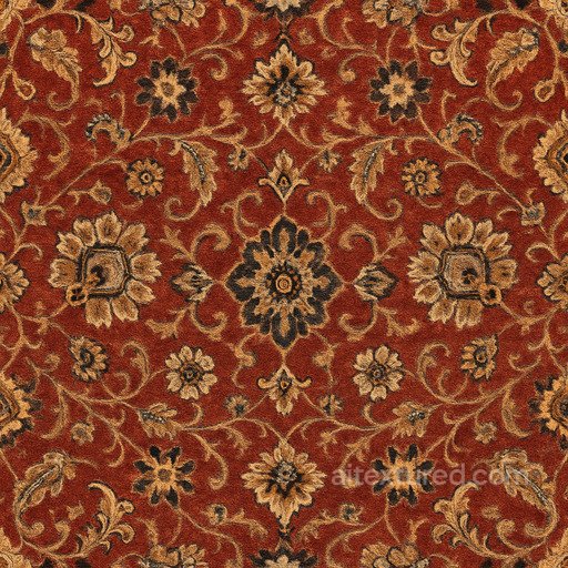 Patterned Oriental Carpet Seamless Texture seamless Carpet PBR texture