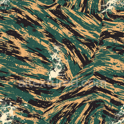 seamless Seamless 3D Tiger Stripe Camouflage PBR Texture with Olive and Tan Swirls texture 8k free download PBR