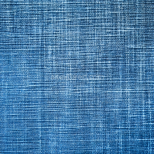 Seamless 3D cracked denim fabric PBR texture with worn blue threads