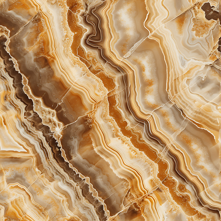 Onyx Stone Featuring Organic Veins and Warm Tones seamless PBR texture preview