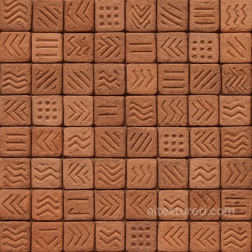 Patterned Clay Brick Seamless Texture seamless Brick PBR texture