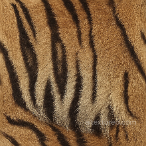 Animal skin - Striped Fur Coarse Fur Mammal Skin Fur Guard Hairs Tail Fur Whiskers Mane Fur texture preview