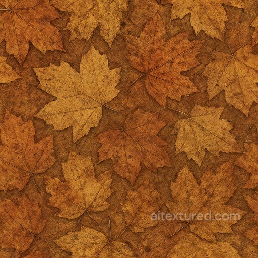 Worn Autumn Leaves Seamless Texture seamless Foliage PBR texture