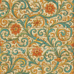 seamless Ornate Painted Brick Texture Seamless 1024X1024 texture 1024x1024 free download PBR