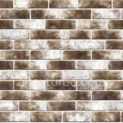 seamless Seamless 3D PBR Texture of Weathered Cracked Brown Brick Wall with Subtle Damage Pattern texture 8k free download PBR