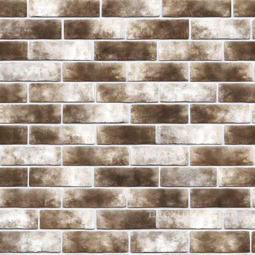 Weathered Cracked Brown Brick Wall Seamless Texture with Subtle Damage Pattern seamless Brick PBR texture