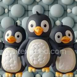 seamless Seamless 3D Inflated PBR Texture of Soft Padded Vinyl Bubbles in Soft Blue texture 8k free download PBR