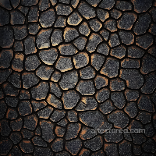 Thick Reptilian Skin Seamless Texture with Deep Scale Pattern and Fine Micro Detail seamless Skin PBR texture