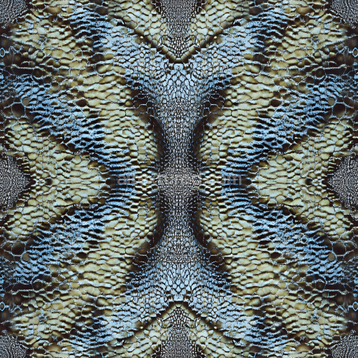 Seamless 3D PBR Texture of Reptilian Skin with Intricate Scale Patterns and Natural Color Variations