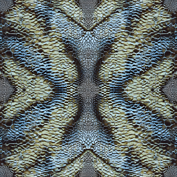 Reptilian Skin with Intricate Scale Patterns and Natural Color Variatio… seamless PBR texture preview