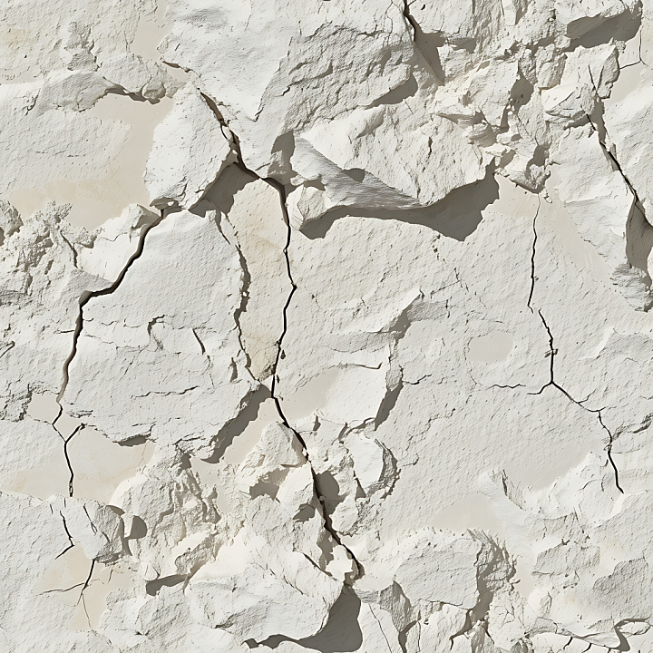 Cracked Dry Earth Stone In Light Beige seamless PBR texture preview