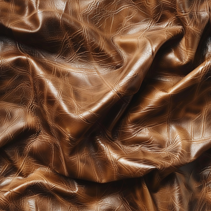Distressed Brown Leather With Natural Wrinkles And Fine Grain seamless PBR texture preview