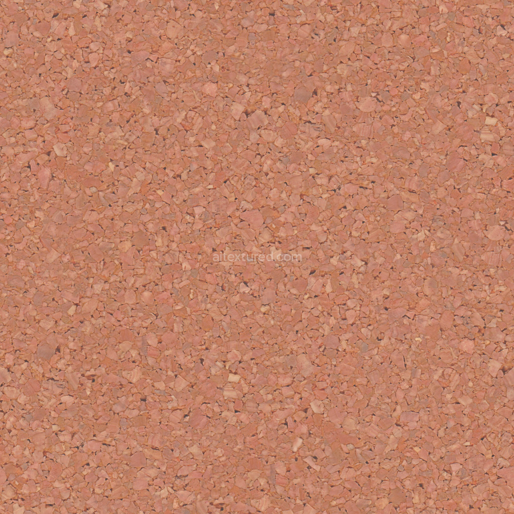 Seamless cork PBR texture with warm earthy tones