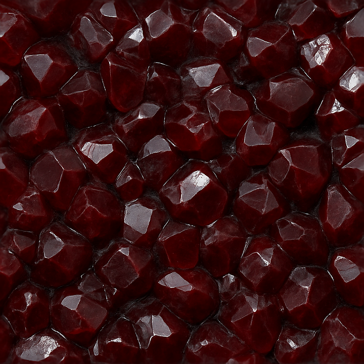 Garnet Raw Crystal With Mineral Deposit Veins And Reflective Surface Gl… seamless PBR texture preview