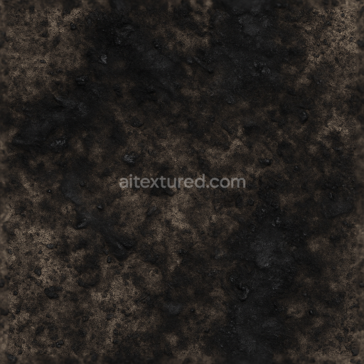 Seamless 3d texture showing combustion and gunpowder residue after explosive ignition in detailed 8k pbr