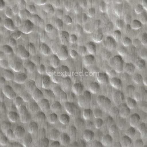 Seamless 3d texture pbr 8k hammered metal furniture surface finish