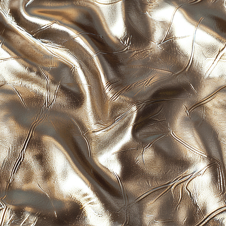 Shiny Wrinkled Brown Leather Surface seamless PBR texture preview
