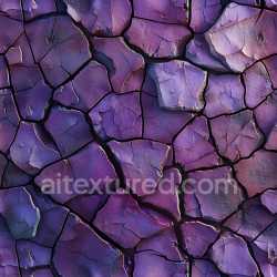 seamless Seamless 3D PBR Cracked Dry Earth Texture with Purple and Violet Shades texture 8k free download PBR