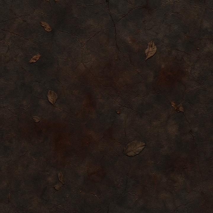 Old Leather Cracked Surface With Dark Shadows For Halloween Props seamless PBR texture preview
