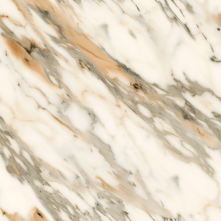 Crema Bella Marble with Warm Beige and gray Veins seamless PBR texture preview