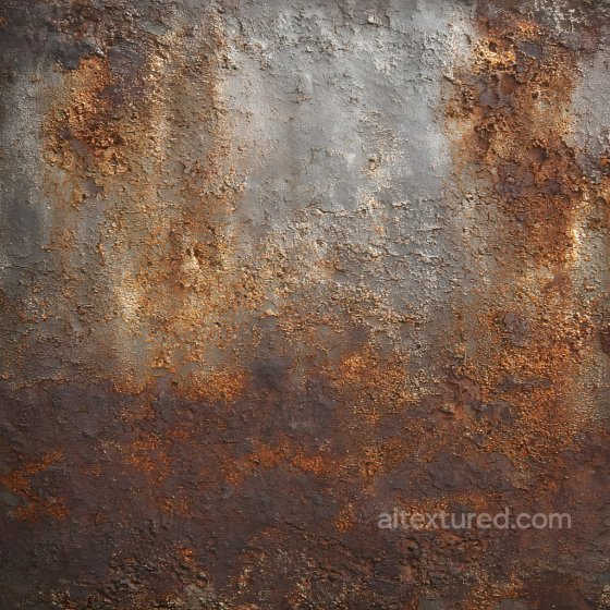 Rusted Metal PBR Texture Featuring Cracks, Corrosion, and Hole Details Rust texture preview
