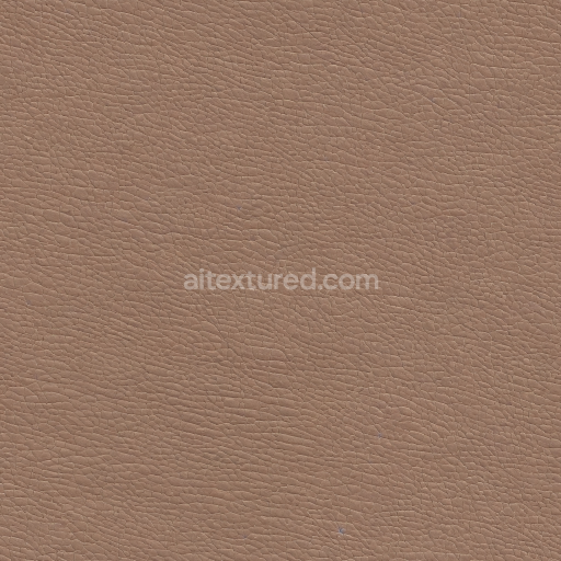 Seamless 3D Pebbled Tan Leather PBR Texture with Fine Grain and Soft Matte Finish