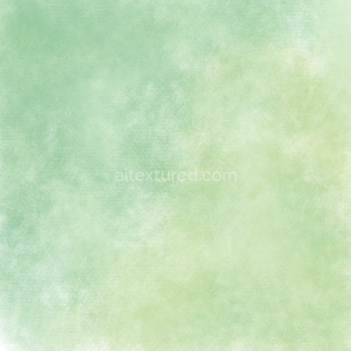 Seamless 3D PBR Texture with Soft Green and Light Watercolor Washes