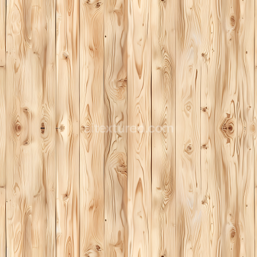 Preview — Seamless 3D Light Pine Wood Planks PBR Texture with Natural Knots and Grain