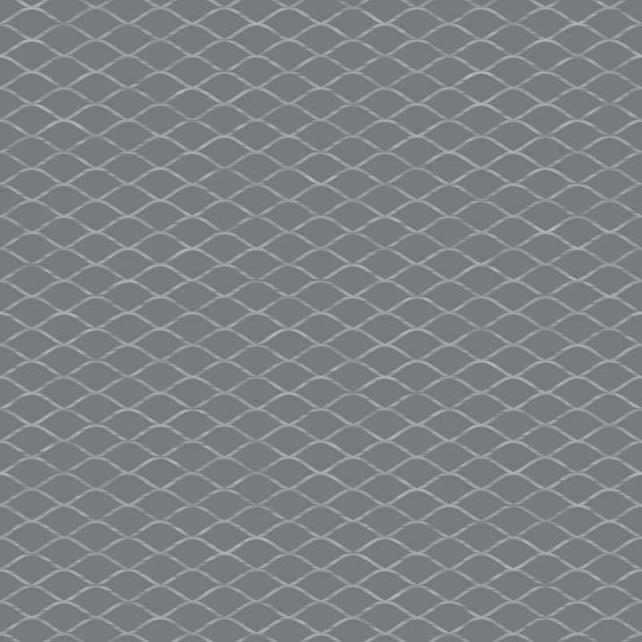 Wave-Shaped Grille Metal Mesh seamless PBR texture preview