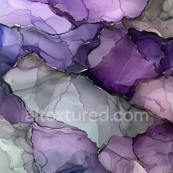 seamless Seamless 3D Alcohol Ink PBR Texture with Purple Lavender Veins and Translucent Layers texture 8k free download PBR