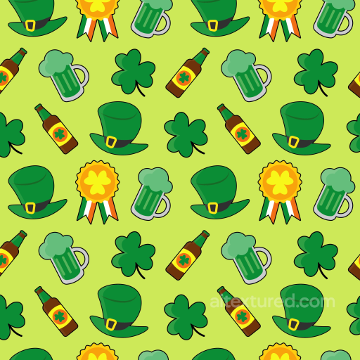 Featuring St Patrick's Day Themed Digital Paper Design seamless St patrick digital paper bundle PBR texture