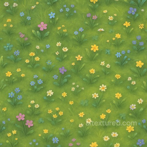 Fantasy Meadow Texture seamless Grass PBR texture