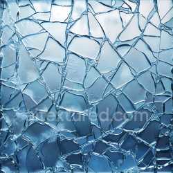 seamless Seamless 3D Broken Glass Cracked Fragments PBR Texture in Blue Tones texture 8k free download PBR