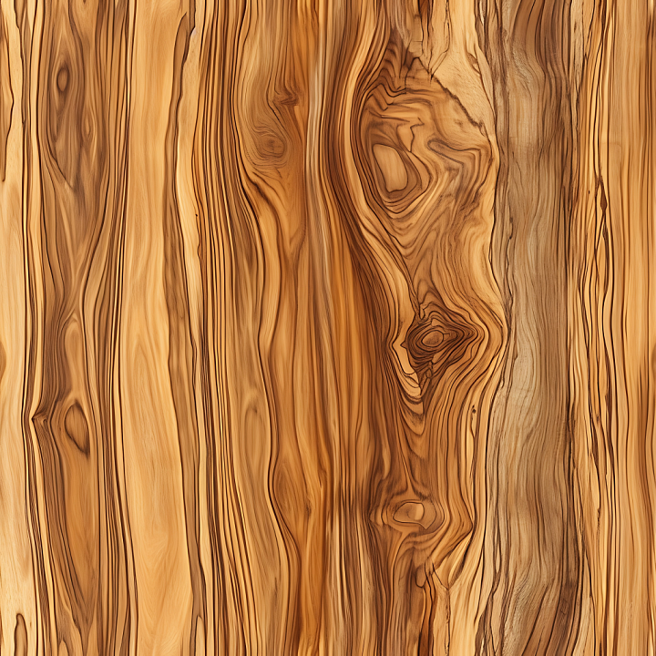 Olive Wood with Rich Grain and Natural Knots seamless PBR texture preview