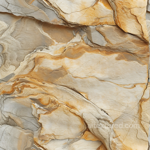 Weathered Sandstone Rock Texture with Natural Layering and Earthy Tones seamless Stone PBR texture