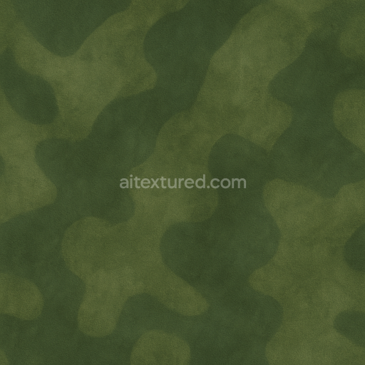 Seamless 3D Texture PBR 8K Forest Green Organic Camouflage Surface