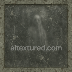 seamless Seamless 3d texture pbr 8k haunted mirror with cobweb cracks and spooky shadows texture 8k free download PBR