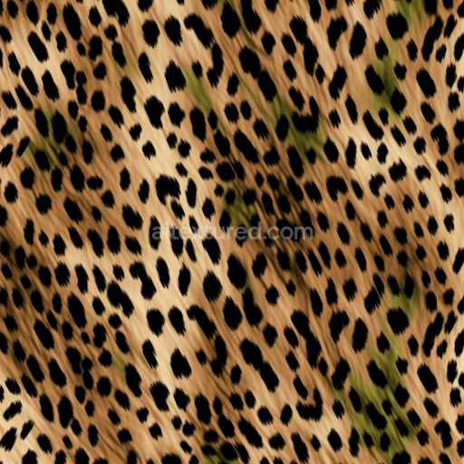 Seamless 3D PBR Leopard Print Fabric Texture with Natural Brown and Black Spots