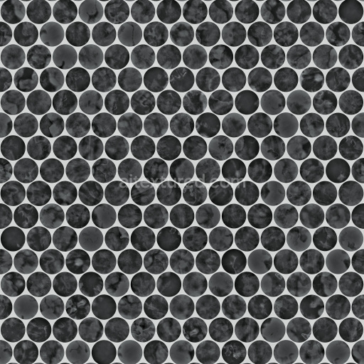 Tiles Pbr Seamless Texture Circular Dark Tileable
