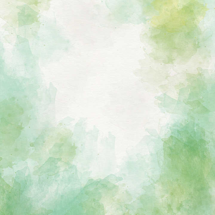 Watercolor Paper with Soft Green Washes seamless PBR texture preview