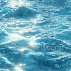 seamless Seamless 3D water PBR texture with realistic sunlit ocean surface and gentle waves texture 8k free download PBR