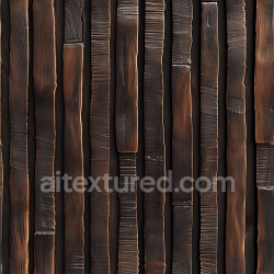 seamless Seamless 3D Dark Burnt Wood Planks PBR Texture with Distinct Saw Marks and Weathered Grain texture 8k free download PBR