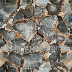 seamless Seamless 3D PBR Polished Agate Stone Texture with Crystal Inclusions texture 8k free download PBR