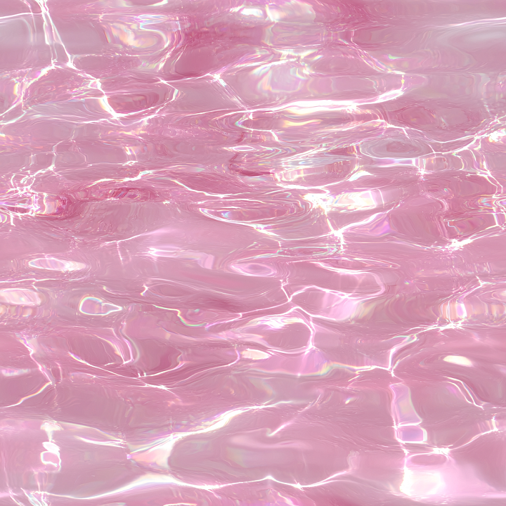 Pink Water Surface with Soft Reflections and Subtle Ripples seamless PBR texture preview