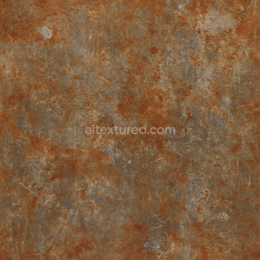 Seamless 3D Texture PBR 8K Scuffed Scratched Rusted Oxidized Metal Surface