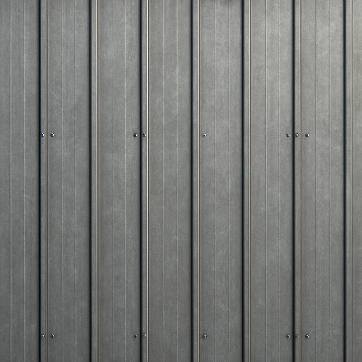 Natural Metal Roofing seamless PBR texture preview