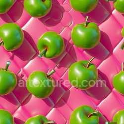 seamless Seamless 3D Inflated Pink Vinyl Quilted Panels PBR Texture with Puffy Embossed Squares texture 8k free download PBR