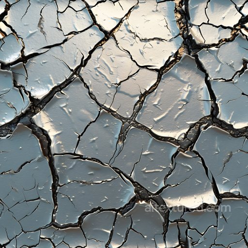Cracked Dry Earth Texture With Deep Jagged Fissures And Peeling Crust seamless Cracked & Holes PBR texture