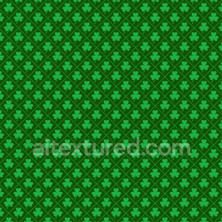 seamless Seamless 3D PBR St Patrick Shamrock Pattern Textile Texture in Green texture 8k free download PBR