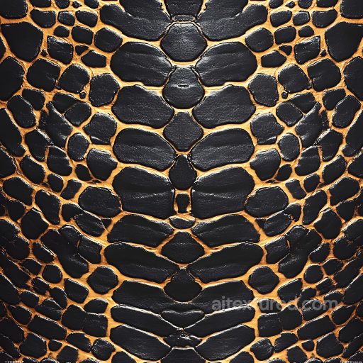 Glossy Reptilian Skin Scales Seamless Texture with Deep Crevices seamless Skin PBR texture